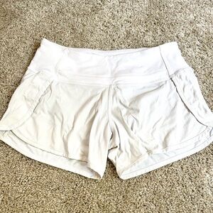Lululemon white athletic shorts! Size 2!